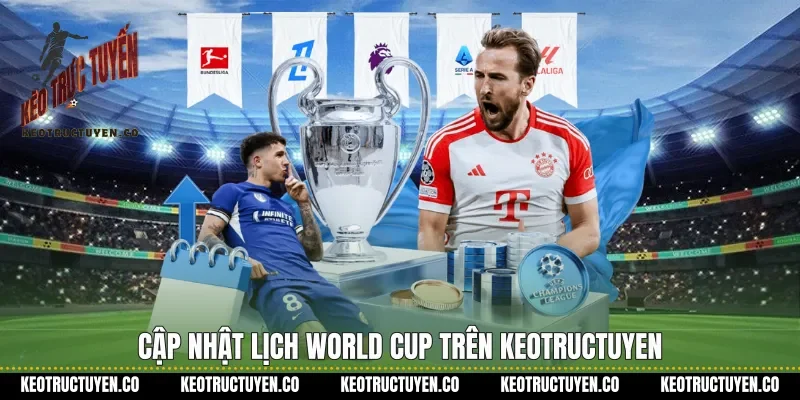 Cập nhật lịch World Cup trên keotructuyen
