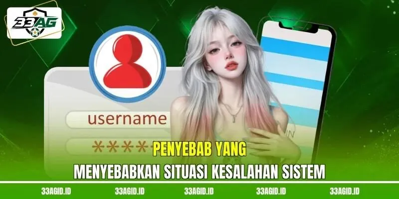 Penyebab yang menyebabkan situasi kesalahan sistem